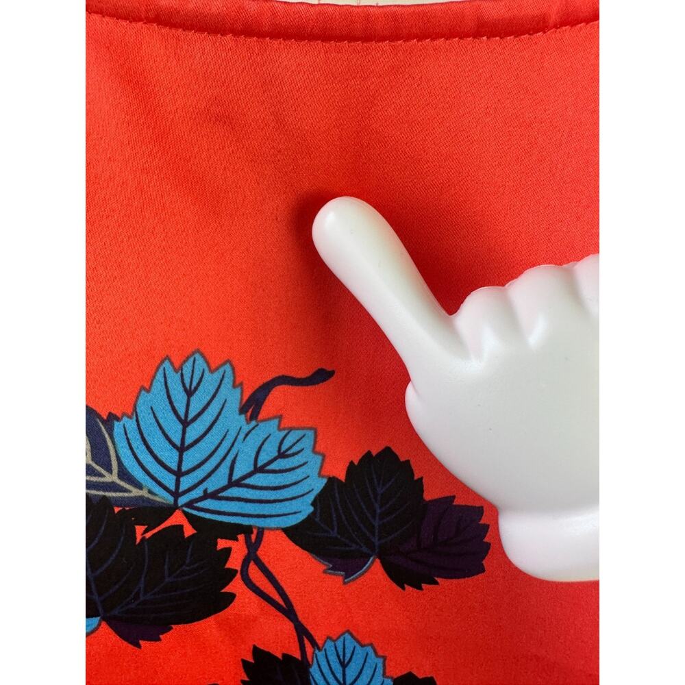 Soft Surroundings Floral Asian Inspired Kimono Drop Shoulder Satin Dress Small - Picture 10 of 15